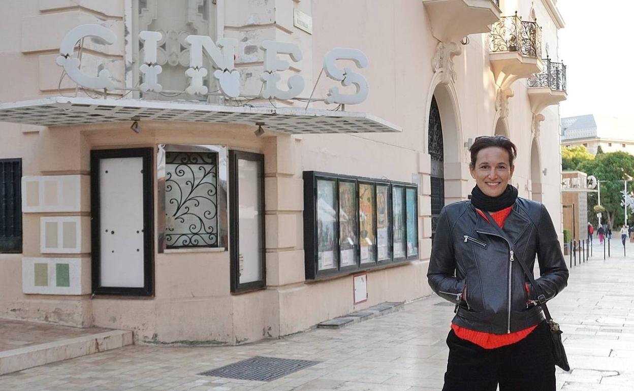 Violeta Salama, momentos antes del preestreno de 'Alegría' en Málaga. 