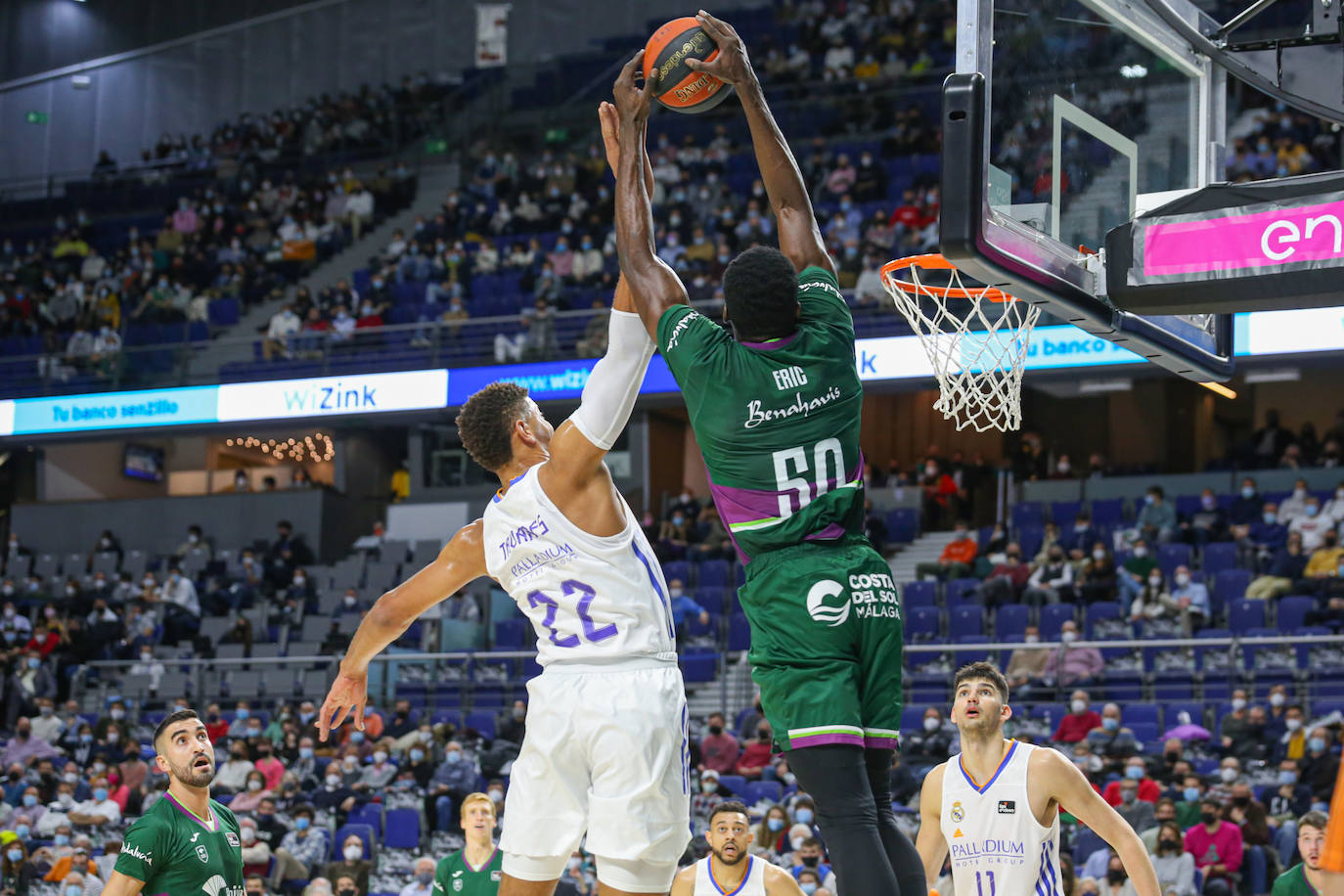 Derrota del Unicaja en la cancha del Real Madrid.