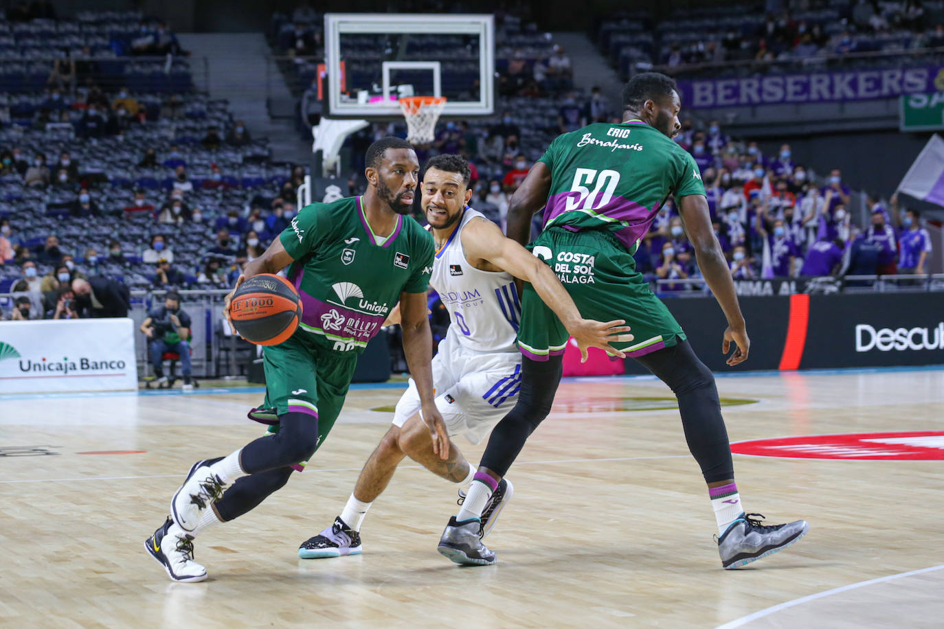 Derrota del Unicaja en la cancha del Real Madrid.