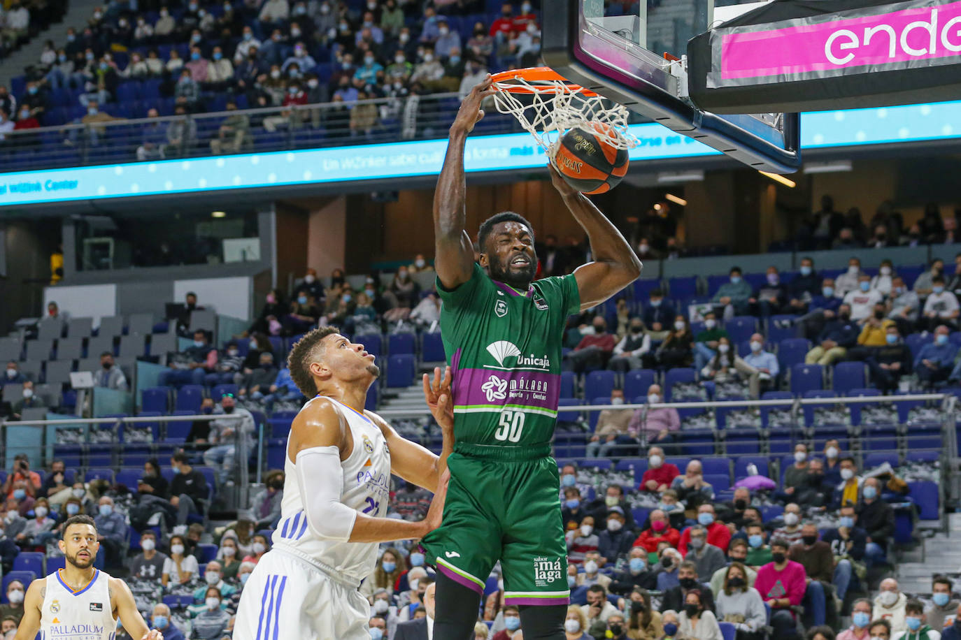 Derrota del Unicaja en la cancha del Real Madrid.