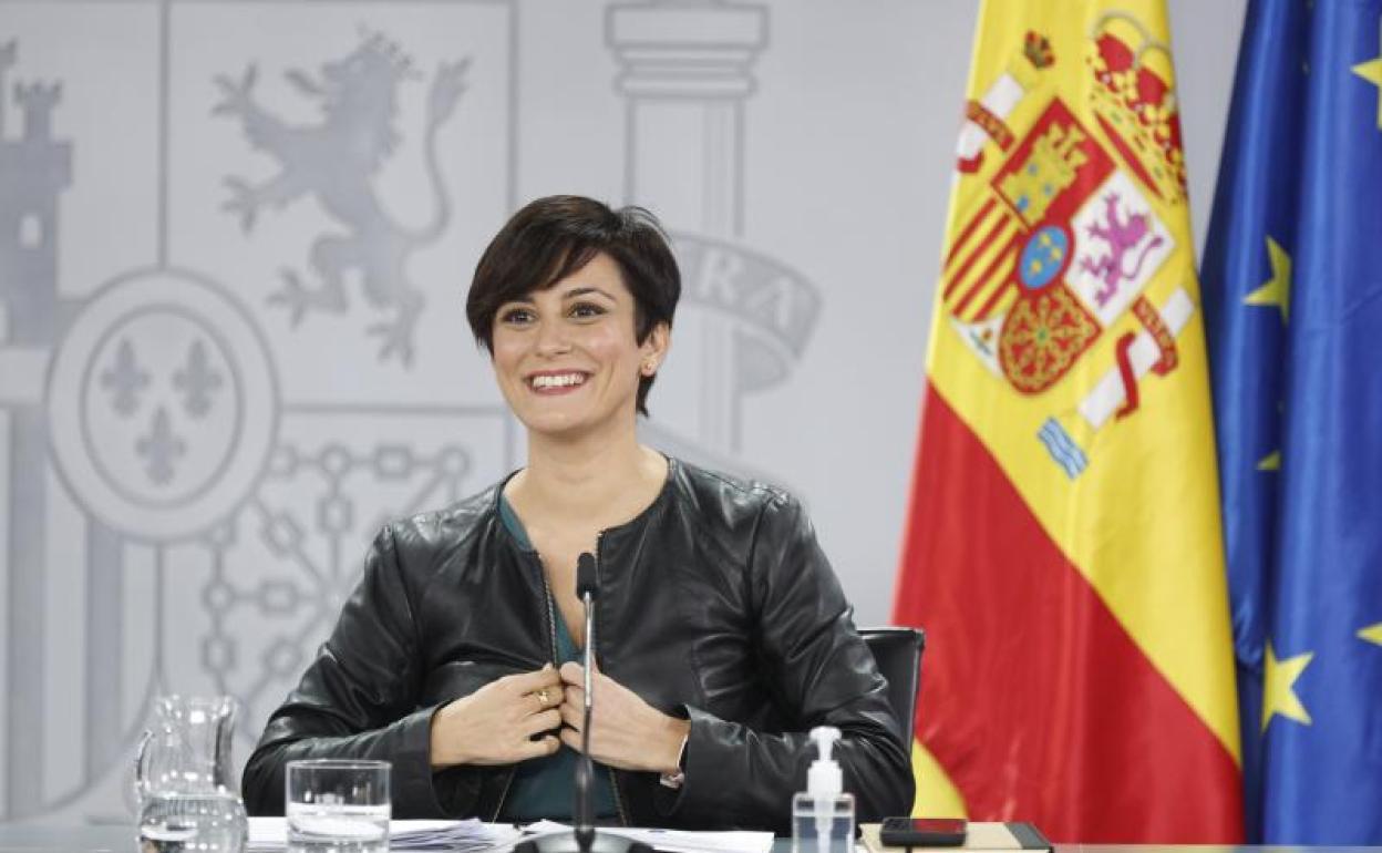 La ministra de Política Territorial y portavoz del Gobierno, Isabel Rodríguez, tras la reunión del Consejo de Ministros 