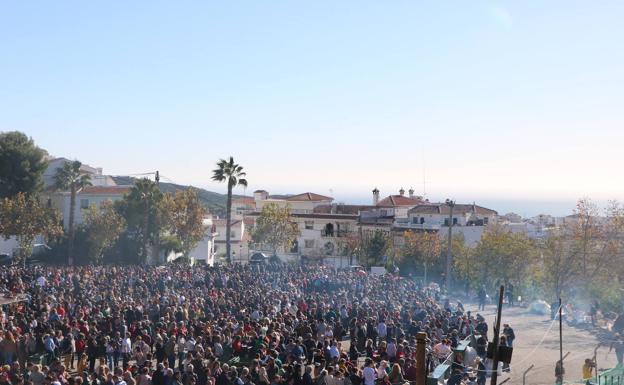 Llano de la Almazara donde se elaboran las Migas.