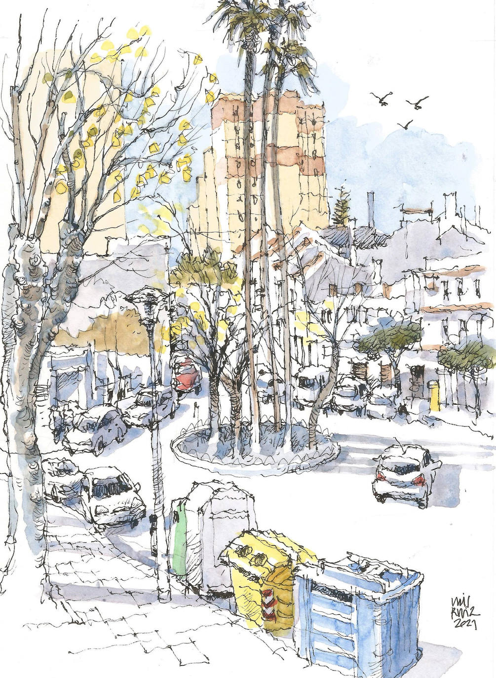 Una elipse en el plano