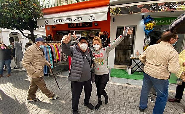 Galería. Agraciados de Málaga en el sorteo de la Lotería.