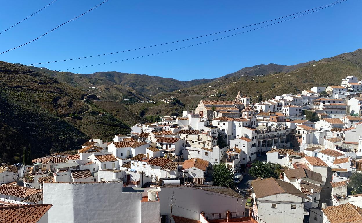 Imagen del casco urbano de El Borge, en la Alta Axarquía, uno de los municipios afectados. 