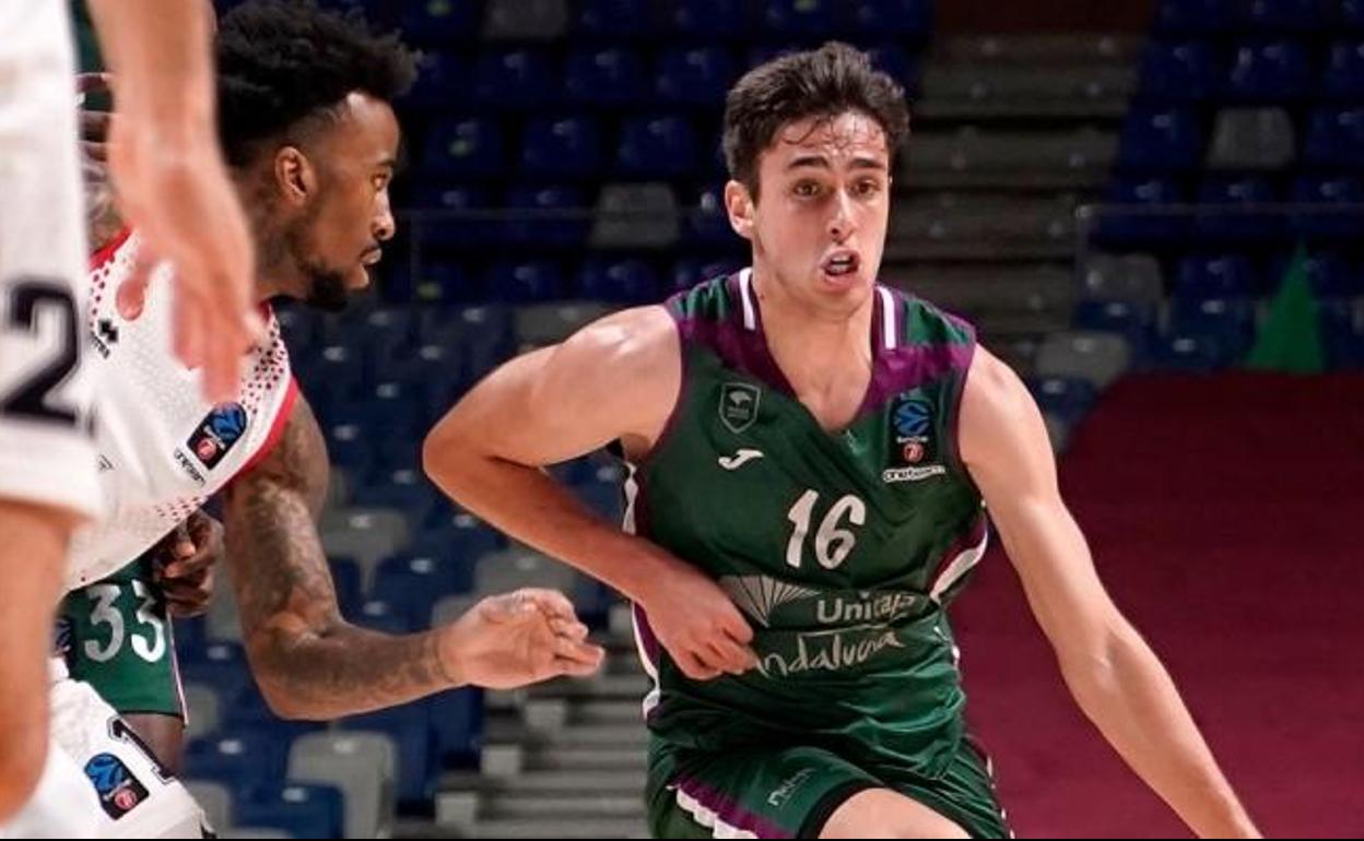 Pablo Sánchez, en un partido de la Eurocup la pasada temporada. 