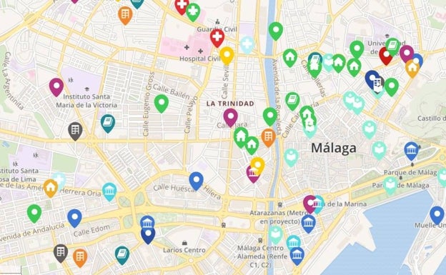 Una muestra del mapa, que pronto se podrá consultar en la web de AERAFAM.