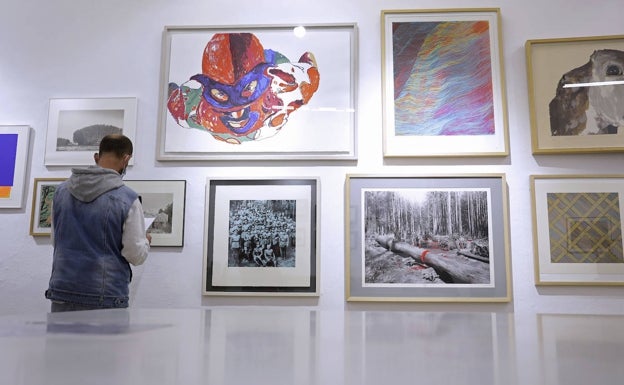 Imagen principal - La serigrafía de Christian M. Walter aterriza en Málaga de la mano de Gravura