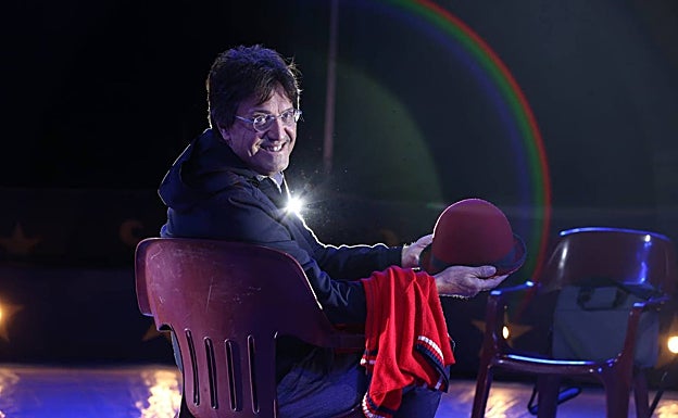 Rody Aragón, en la pista del Circo Berlín. 