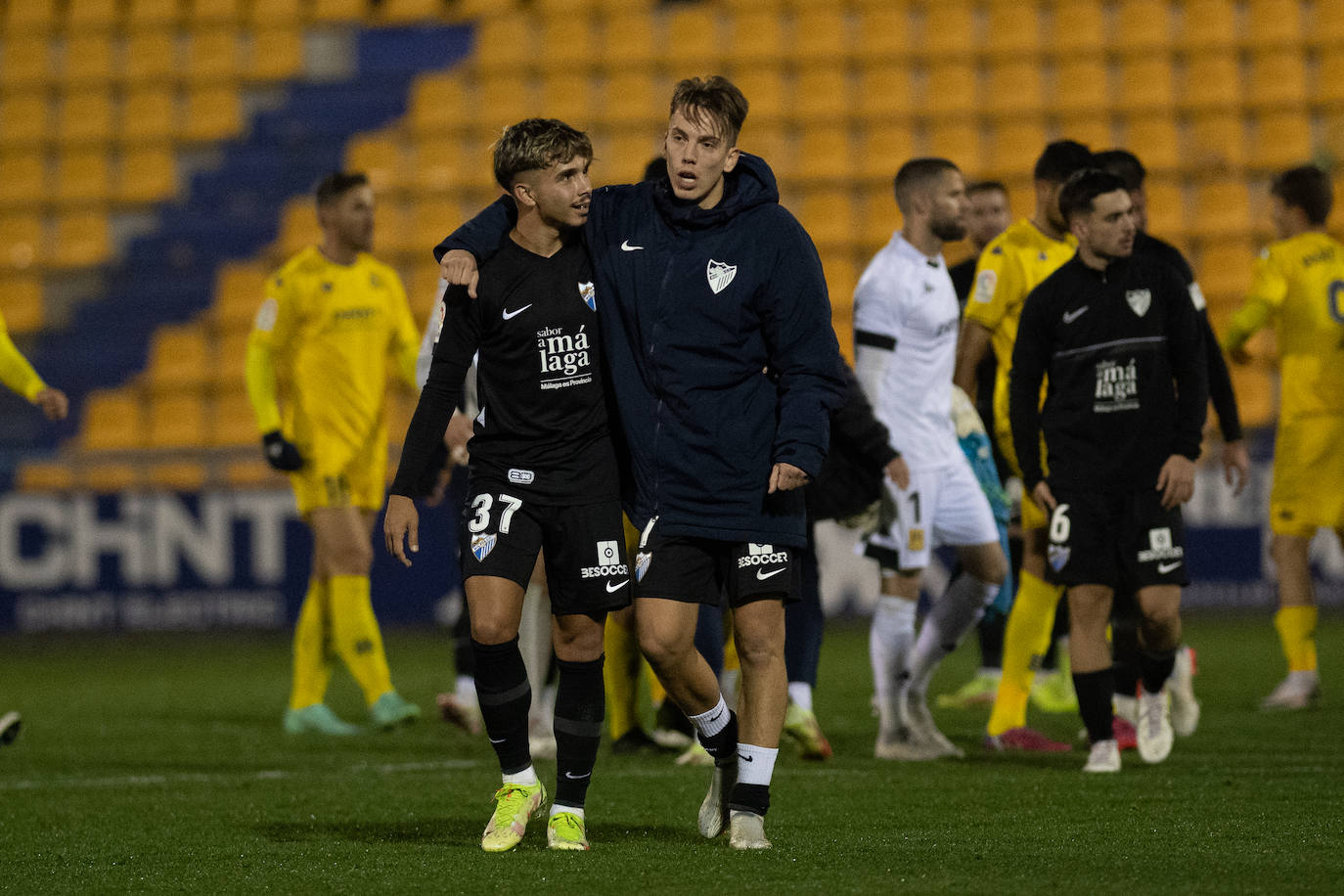 El Málaga abrió el marcador en la recta final del partido 