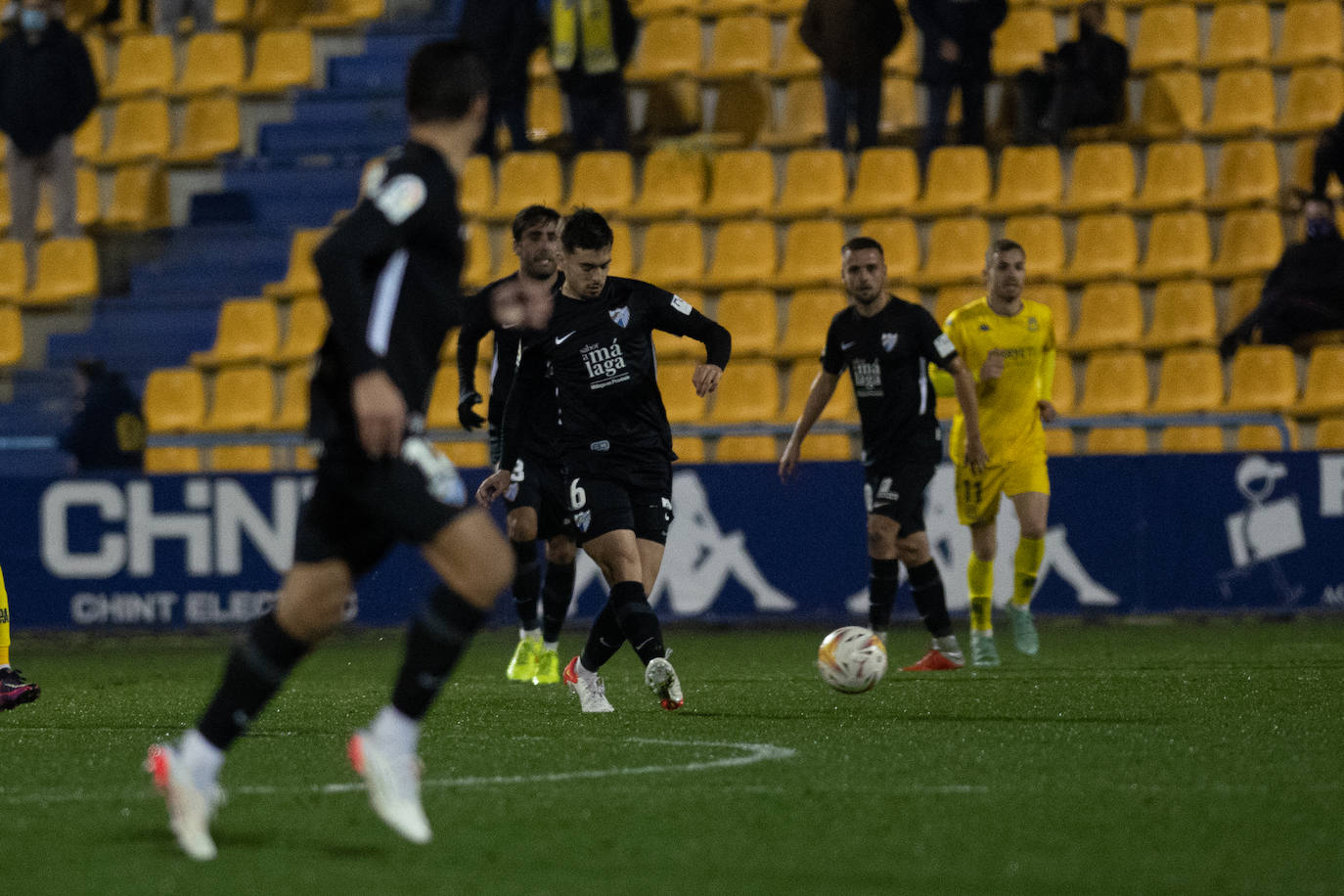 El Málaga abrió el marcador en la recta final del partido 