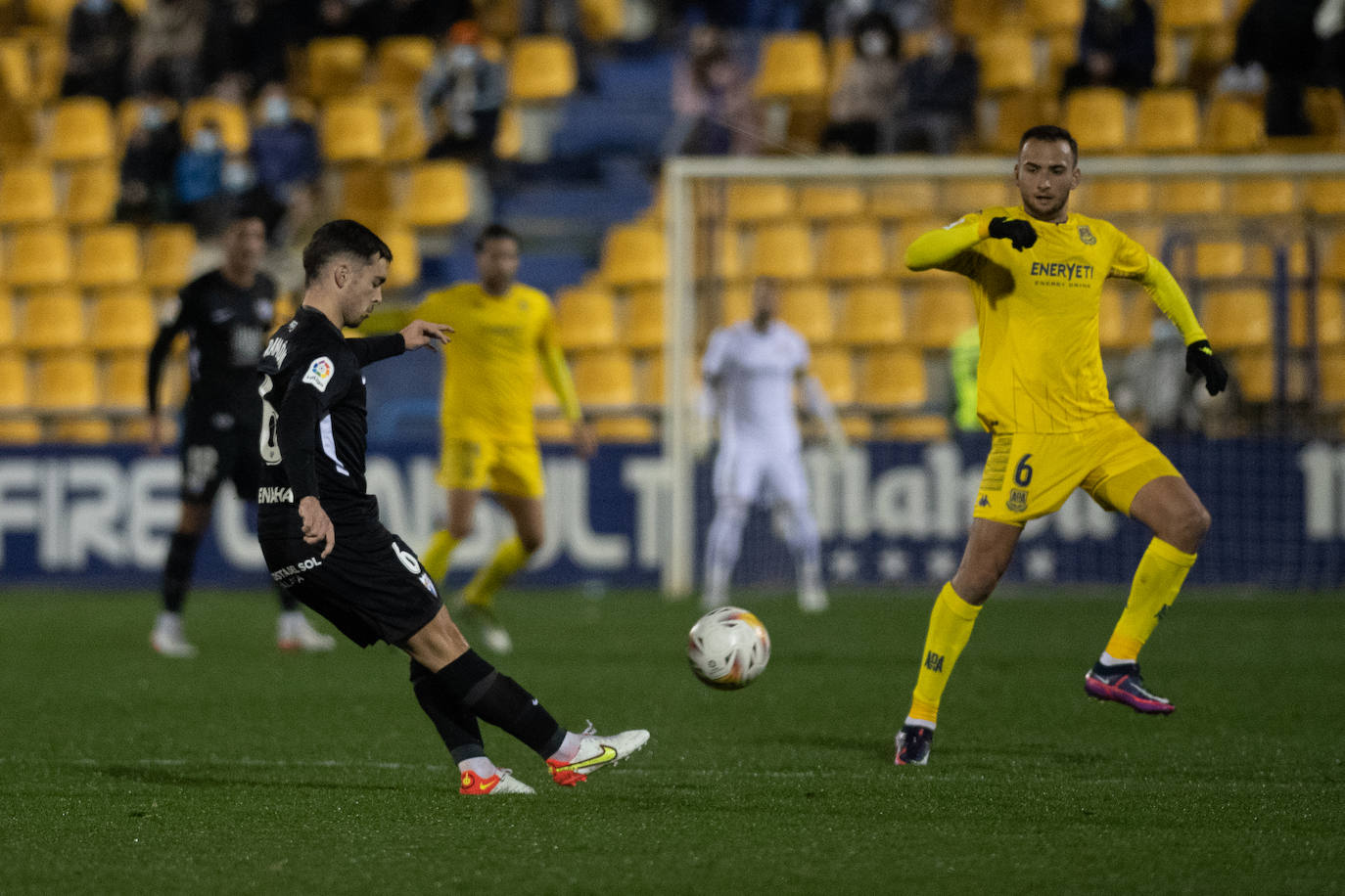 El Málaga abrió el marcador en la recta final del partido 