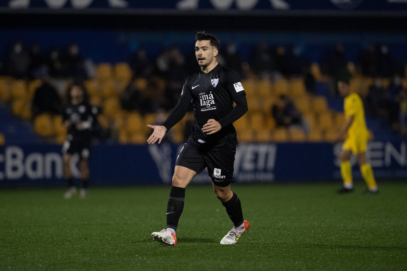 El Málaga abrió el marcador en la recta final del partido 