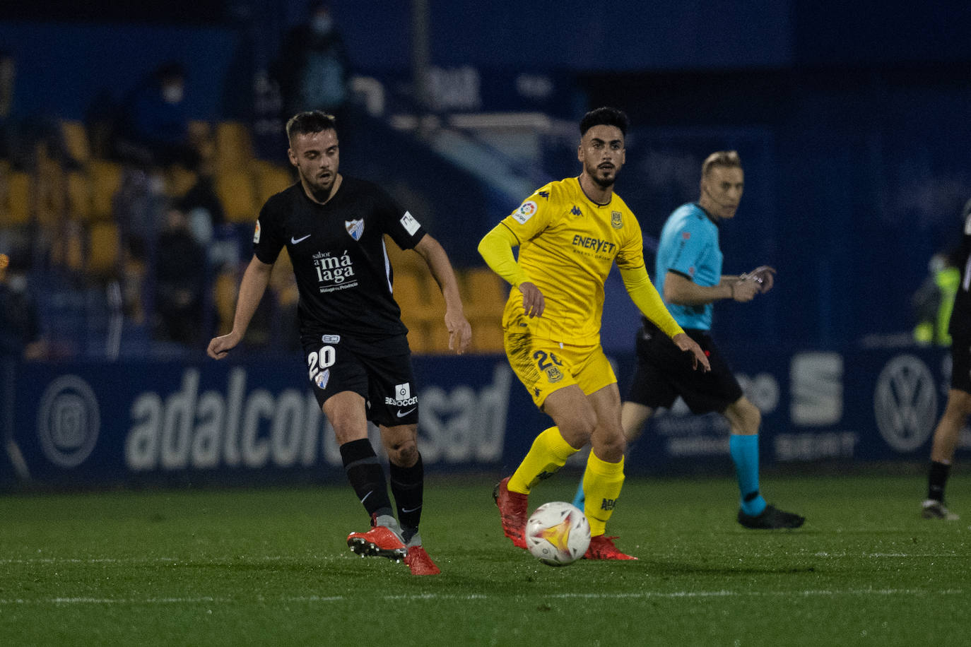 El Málaga abrió el marcador en la recta final del partido 