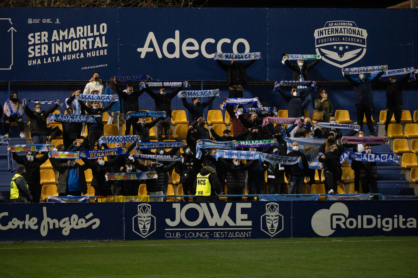 El Málaga abrió el marcador en la recta final del partido 