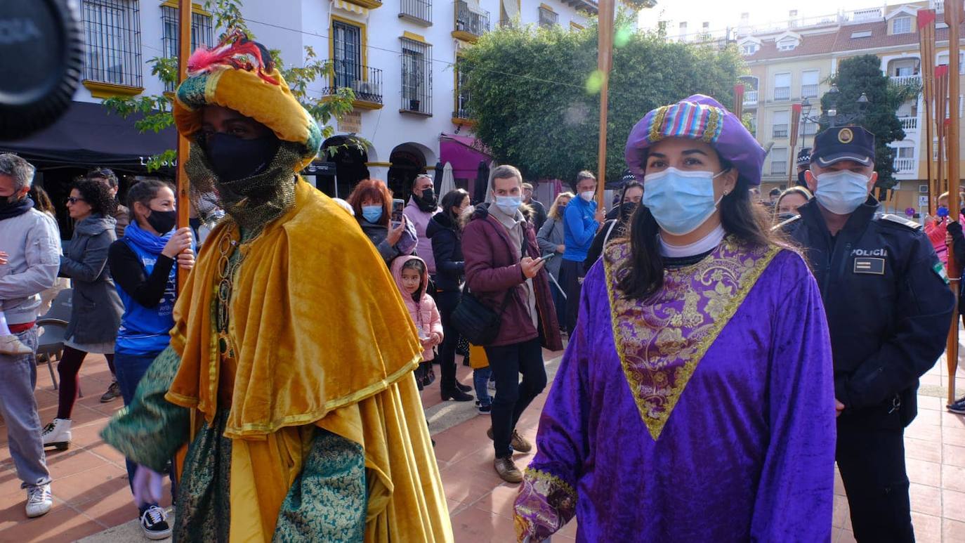 Los Reyes, con los niños de Rincón de la Victoria