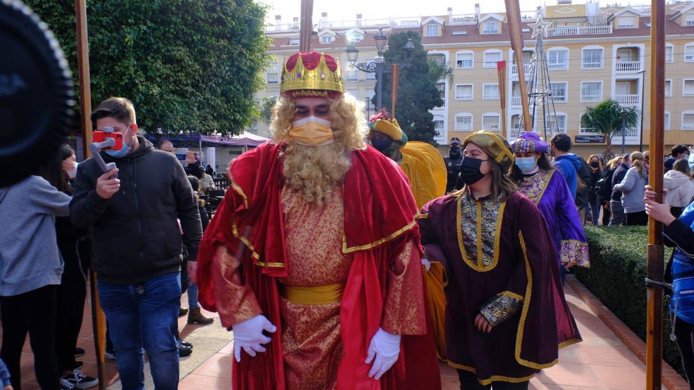 Los Reyes, con los niños de Rincón de la Victoria