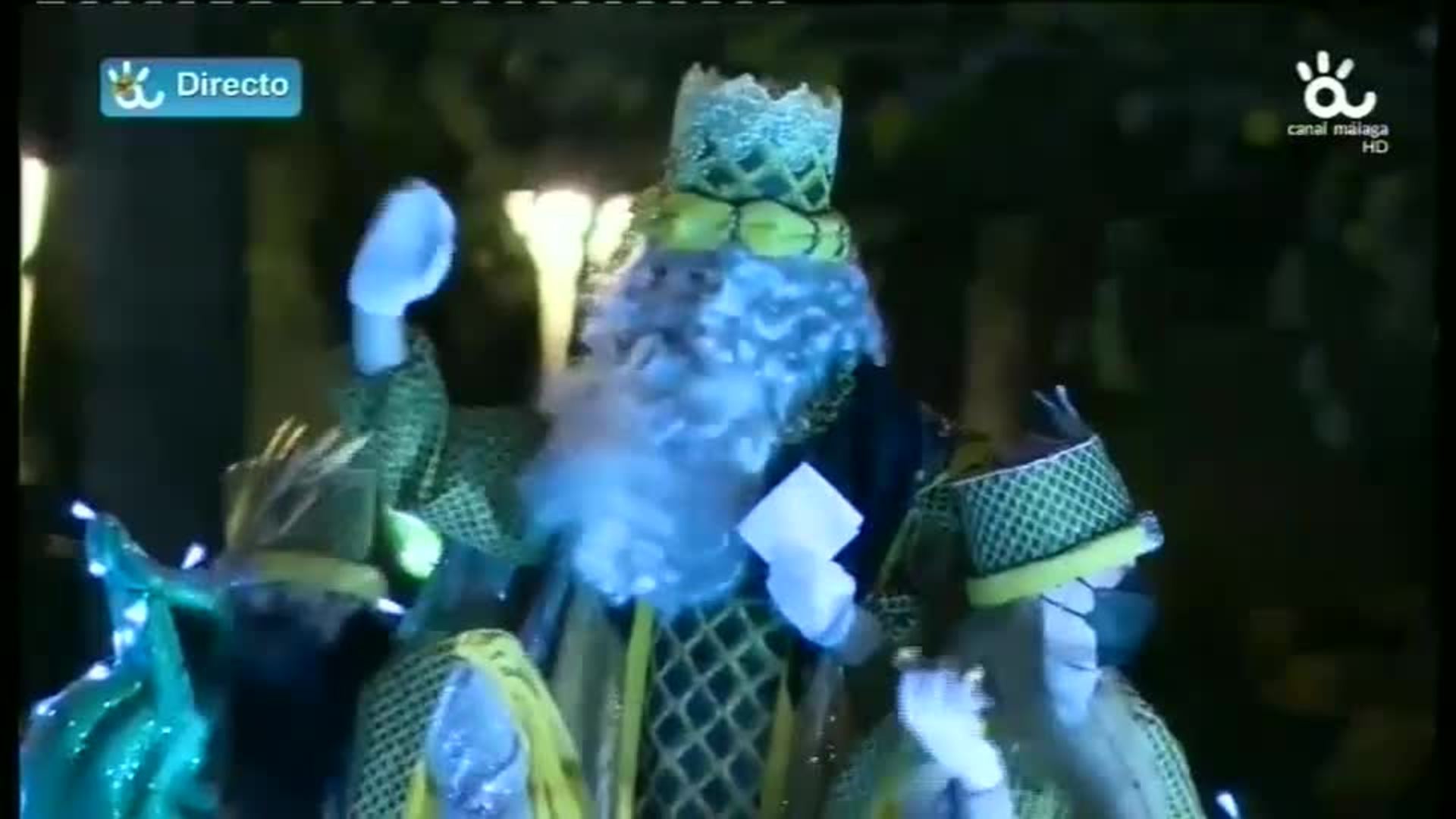 Cabalgata Reyes de Málaga: Carroza de Melchor
