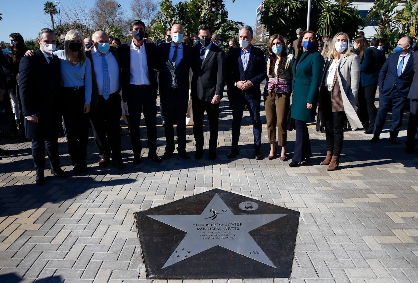 El galardón queda para el recuerdo de un modo físico en la calzada de la calle Alicia Larrocha, junto al Martín Carpena y el estadio Ciudad de Málaga 