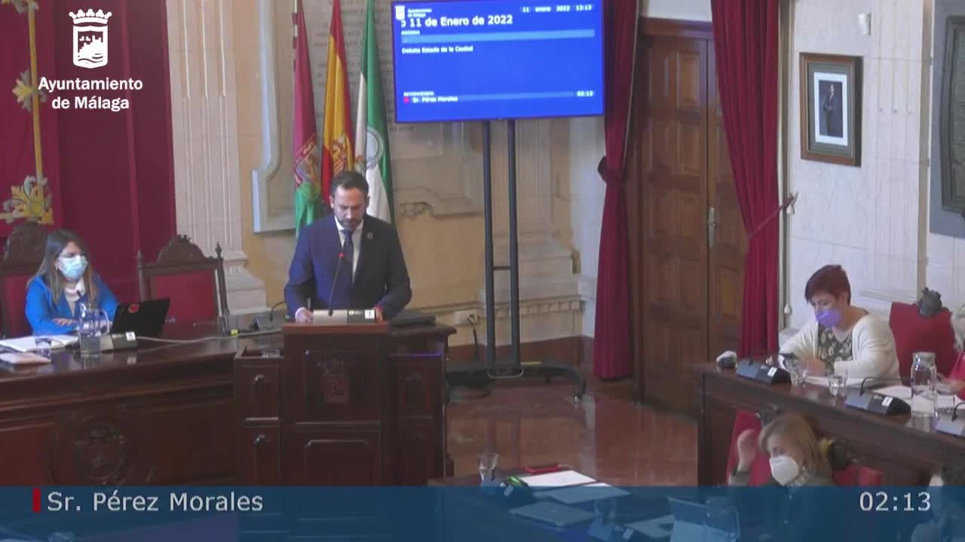 Intervención de Daniel Pérez (PSOE) en el debate del estado de la ciudad del Ayuntamiento de Málaga