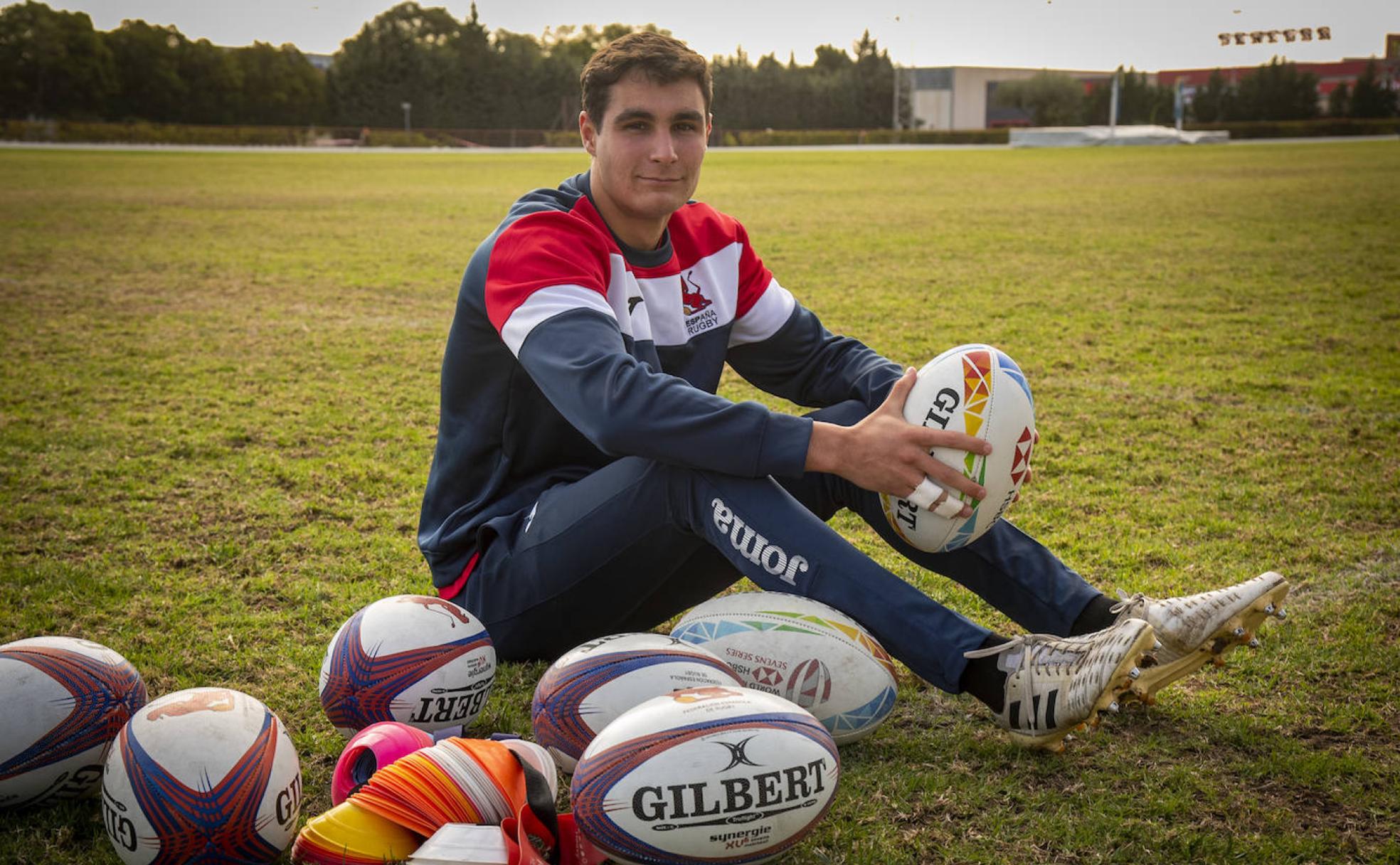 Alberto Carmona (17 años) es el más joven del combinado español masculino de rugby 7. 