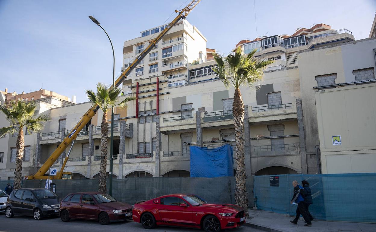 Detalle de la rehabilitación del inmueble que acogerá el centro de ciberseguridad de Google en Málaga.