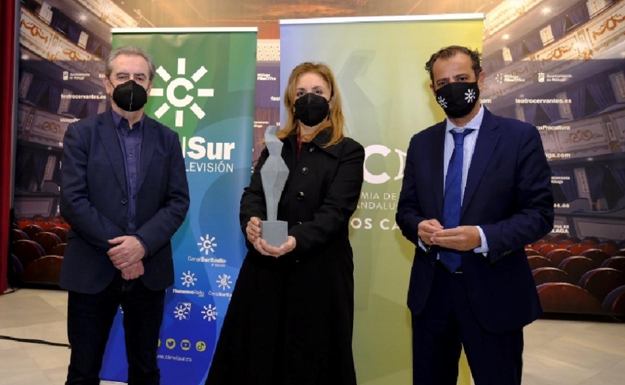 Juan Antonio Vigar, Marta Velasco y Juande Mellado, ayer, en la presentación. 