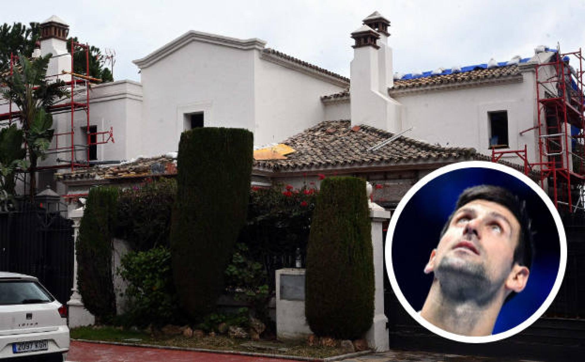 La mansión de Djokovic en Marbella, en obras. 