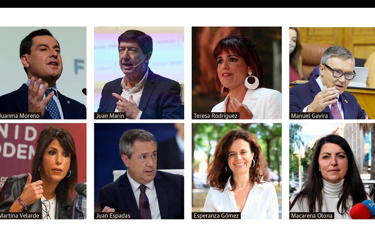 Candidatos que aparecen entre las opciones que presenta la encuesta.