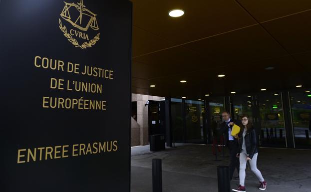 Acceso a la sede del Tribunal de Justicia de la UE (TJUE), en Luxemburgo.