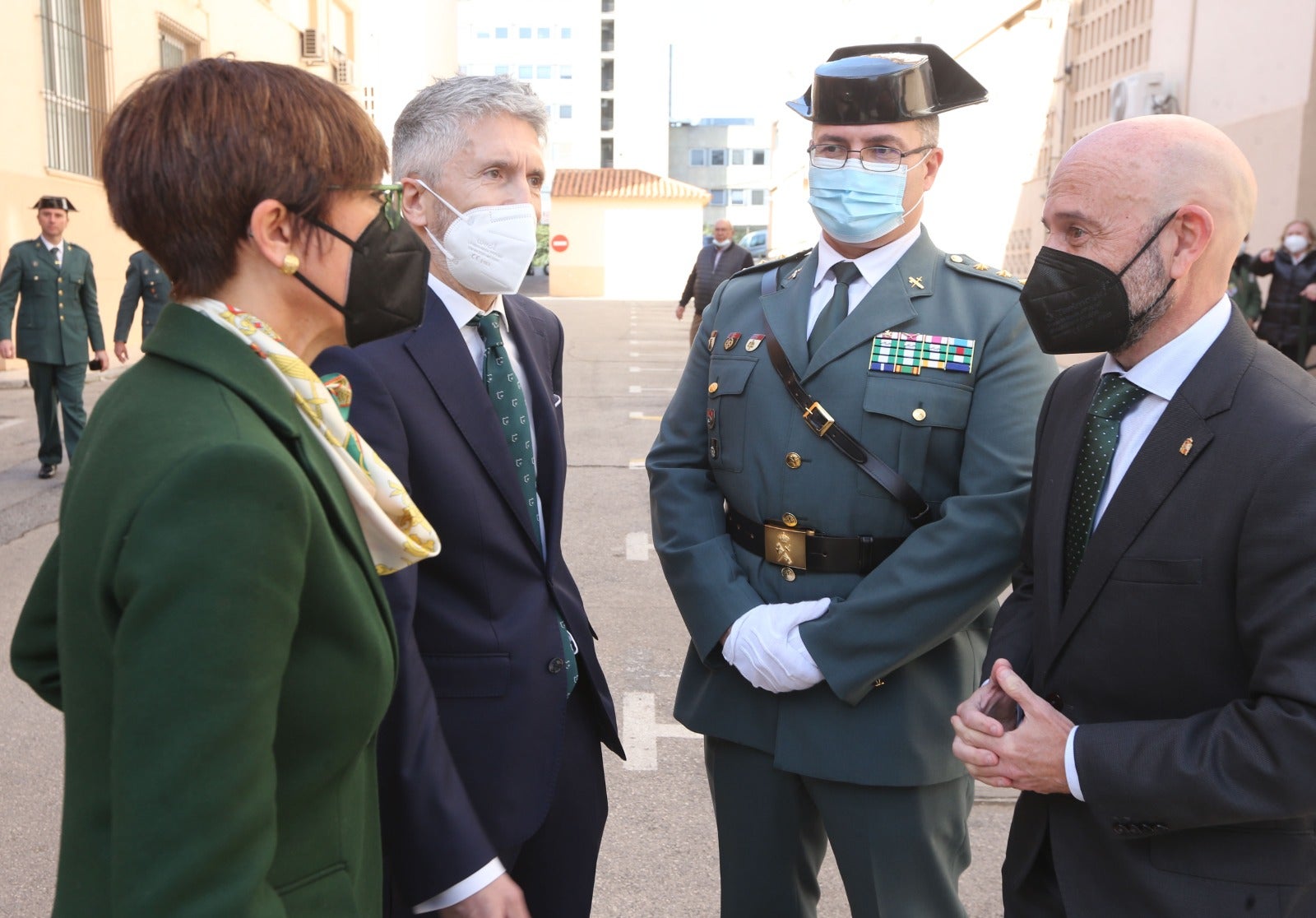 El ministro del Interior, Fernando Grande-Marlaska, ha presidido el acto al que también ha asistido la directora general de la Guardia Civil, María Gámez. Comandancia de la Guardia Civil de Málaga.