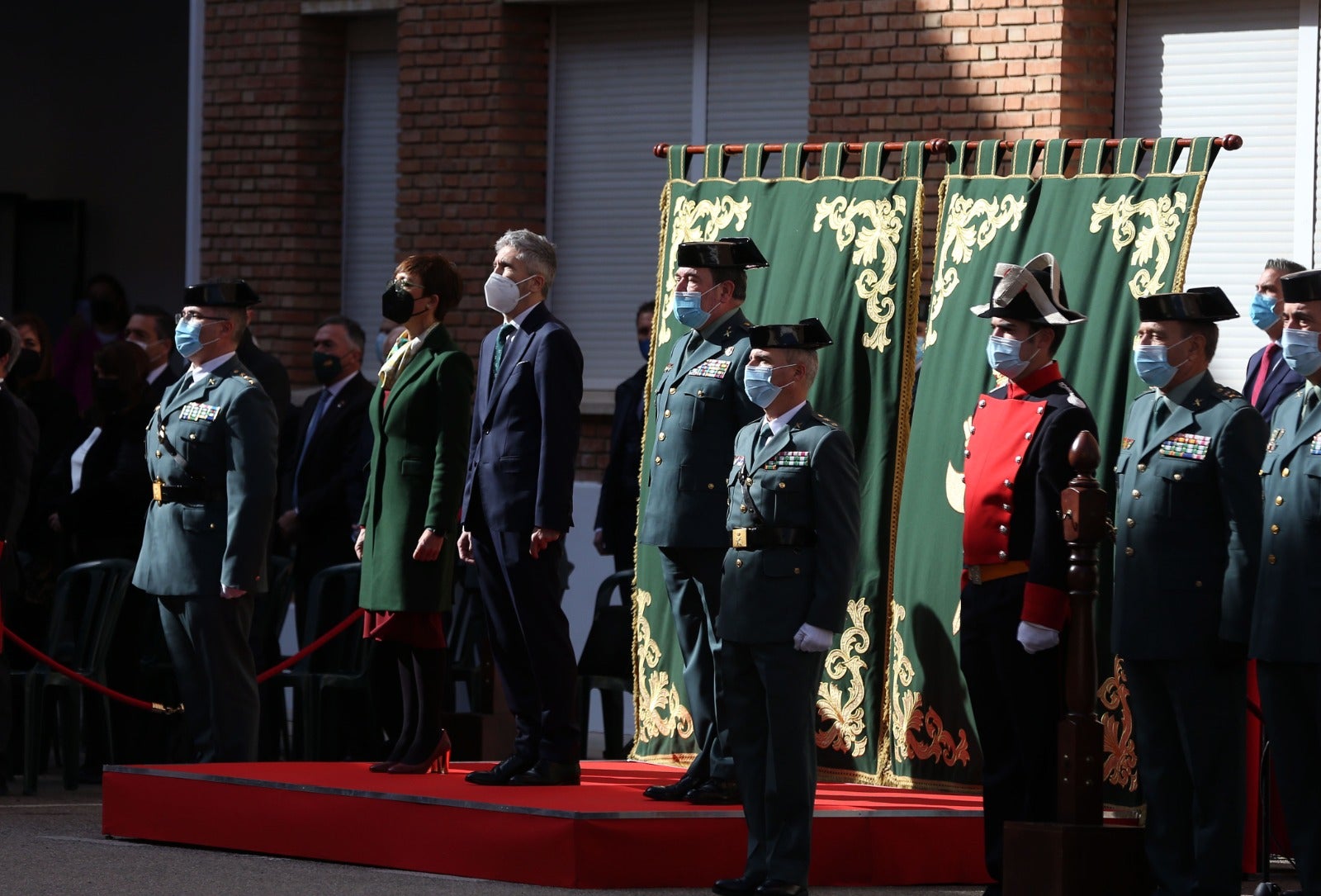 El ministro del Interior, Fernando Grande-Marlaska, ha presidido el acto al que también ha asistido la directora general de la Guardia Civil, María Gámez. Comandancia de la Guardia Civil de Málaga.