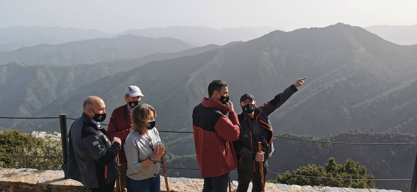 Pedro Sánchez recalcó que la consideración de Parque Nacional es «una fuente de oportunidades» para el desarrollo de la Sierra de las Nieves 