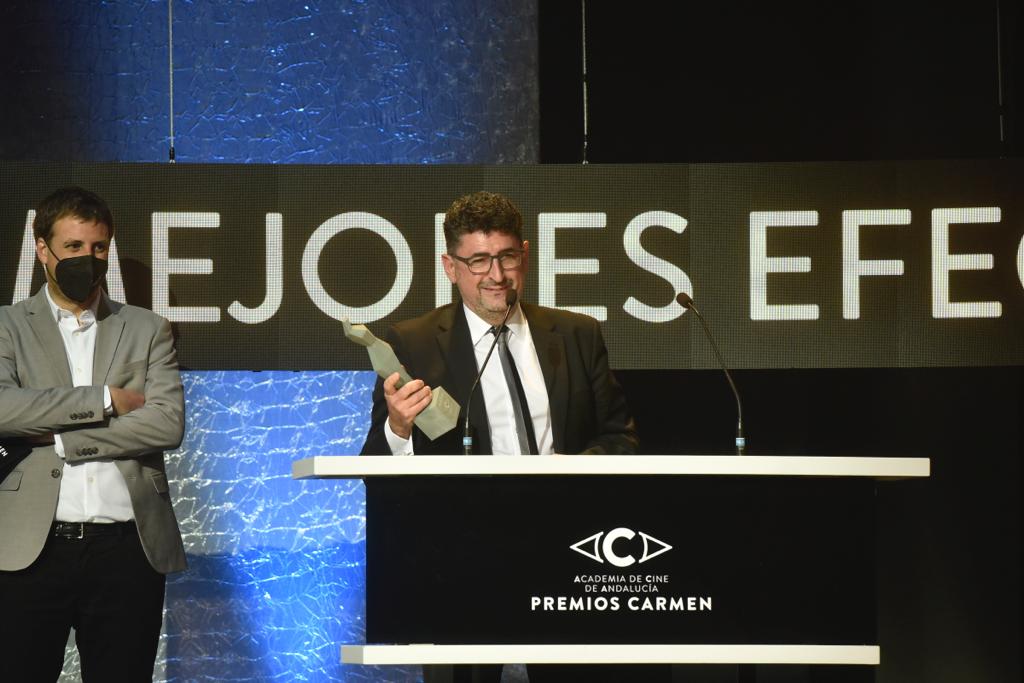 El actor Antonio Banderas recibe el Premio Carmen de Honor en el Teatro Cervantes de su tierra