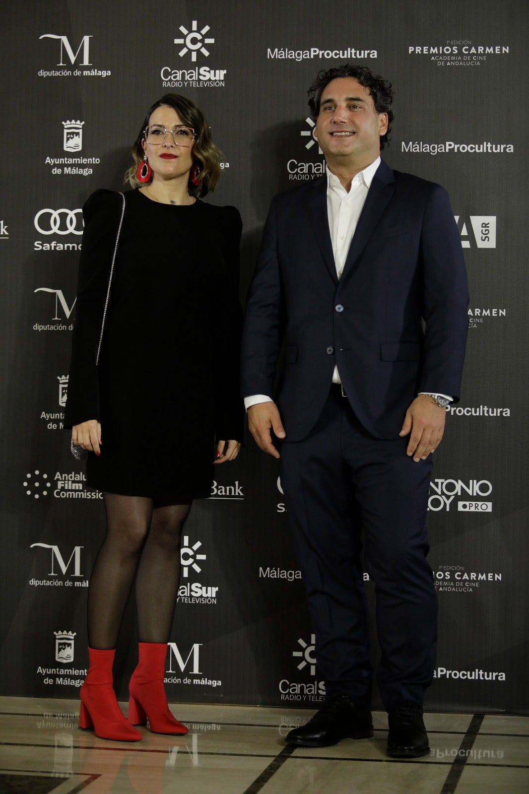 El actor Antonio Banderas recibe el Premio Carmen de Honor en el Teatro Cervantes de su tierra