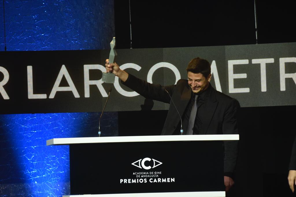 El actor Antonio Banderas recibe el Premio Carmen de Honor en el Teatro Cervantes de su tierra