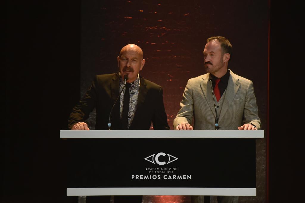 El actor Antonio Banderas recibe el Premio Carmen de Honor en el Teatro Cervantes de su tierra