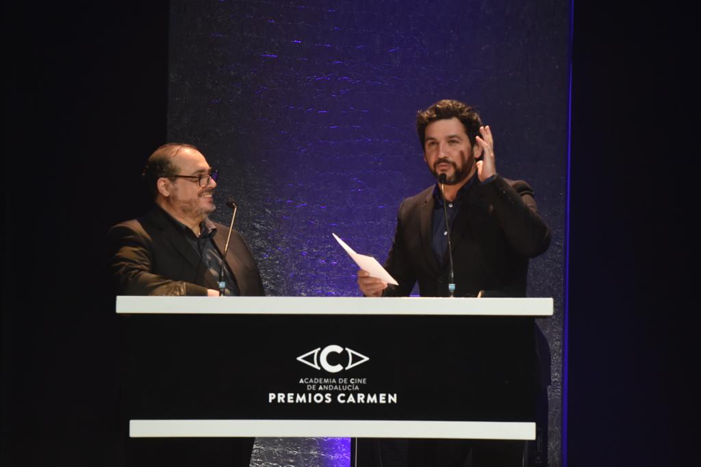 El actor Antonio Banderas recibe el Premio Carmen de Honor en el Teatro Cervantes de su tierra