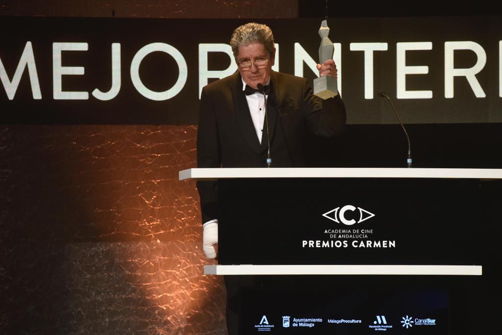 El actor Antonio Banderas recibe el Premio Carmen de Honor en el Teatro Cervantes de su tierra