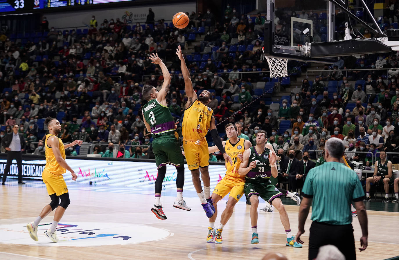 El Unicaja disputó la segunda jornada del Top16 de la Champions League 