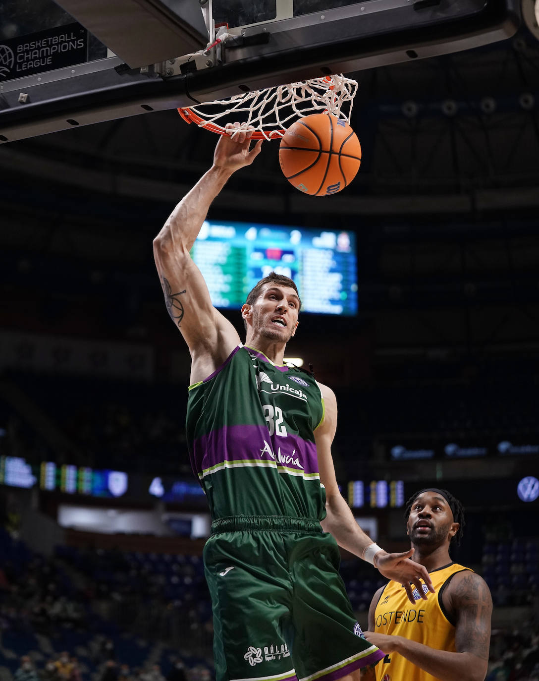 El Unicaja disputó la segunda jornada del Top16 de la Champions League 