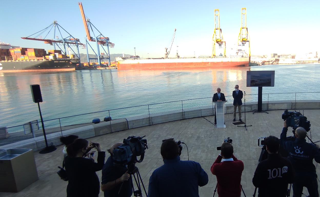 Presentación del balance de actividad del Puerto de Málaga. 