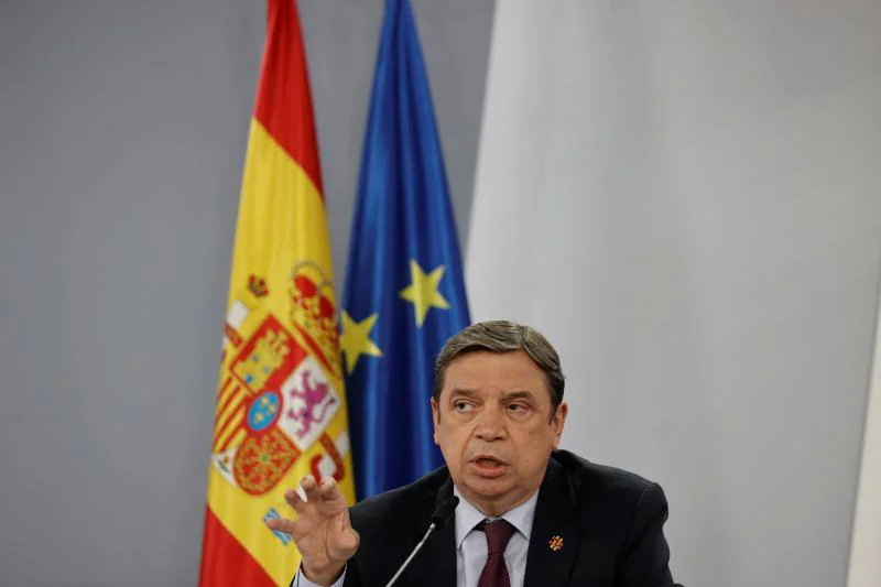 El ministro de Agricultura, Luis Planas, en el Consejo de Ministros. 
