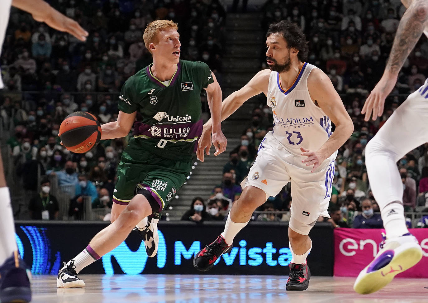 El Unicaja perdió con el Real Madrid pero realizó un buen partido. 