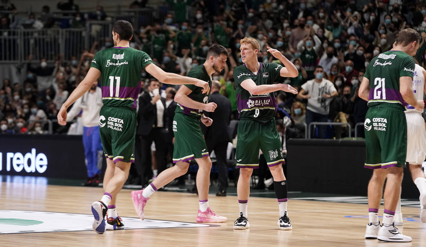 El Unicaja perdió con el Real Madrid pero realizó un buen partido. 