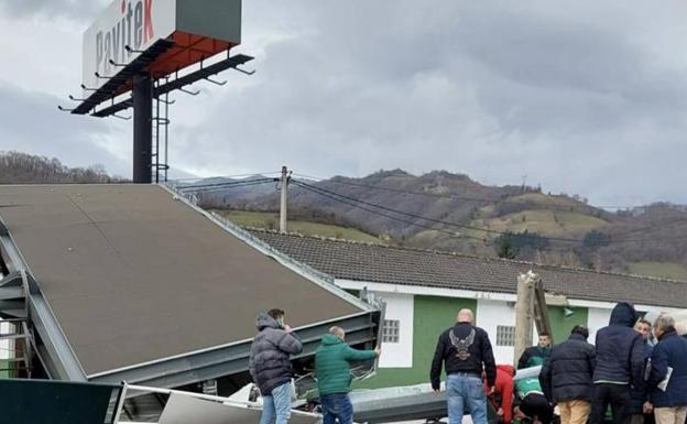 Lugar del suceso en el campo del Lenense.