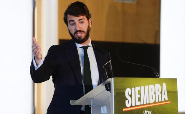 El candidato de Vox a la presidencia de la Junta de Castilla y León, Juan García-Gallardo