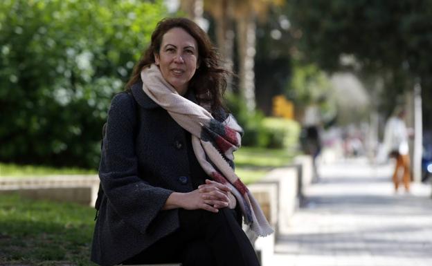Eva García Sempere, en El Palo, su barrio. 