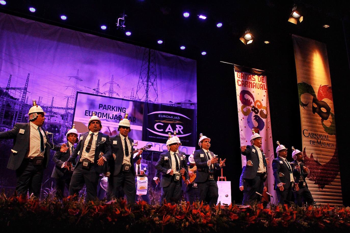 Grupos de la segunda semifinal del COAC Málaga en el Teatro Cervantes