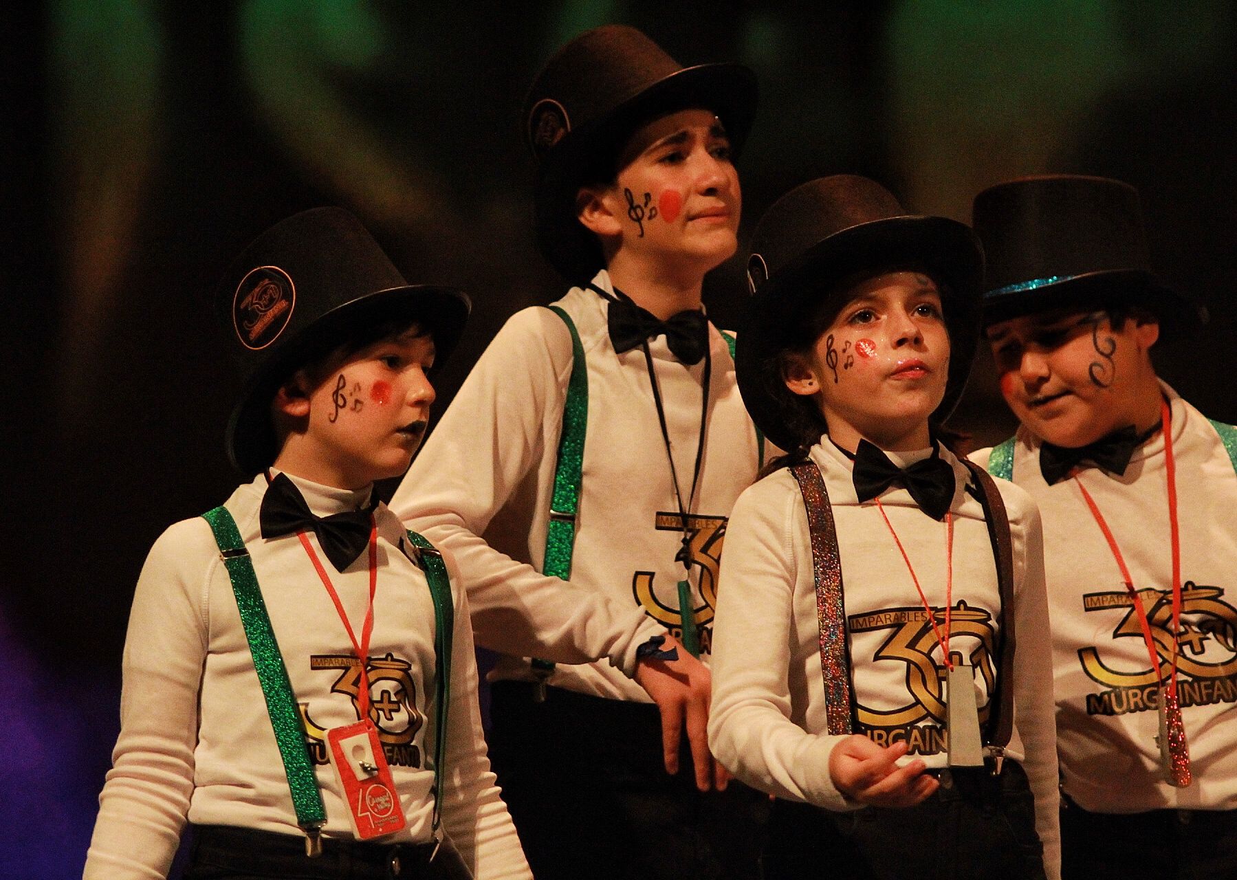 Grupos de la primera semifinal del COAC Málaga en el Teatro Cervantes
